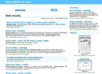 Yahoo! BOSS-based search engine with Rails in 30min